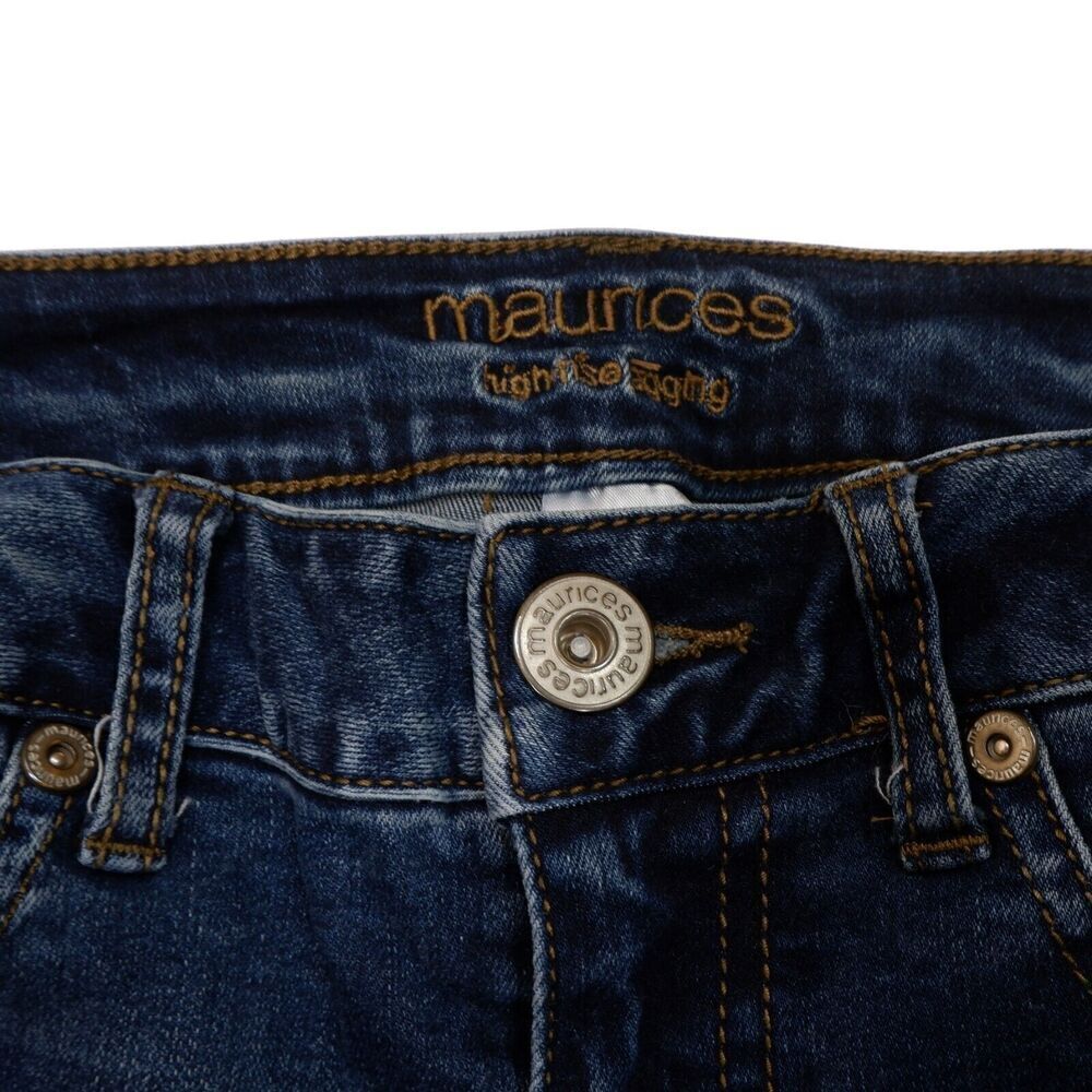 🦩 Maurices High Rise Jegging Size XS-R Womens Denim Stretch Measures 24x27.5 - Picture 7 of 9